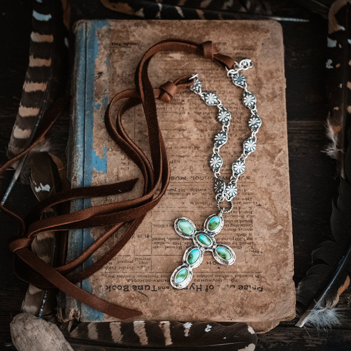 Sunrise Prayer Sonoran Gold Turquoise Necklace