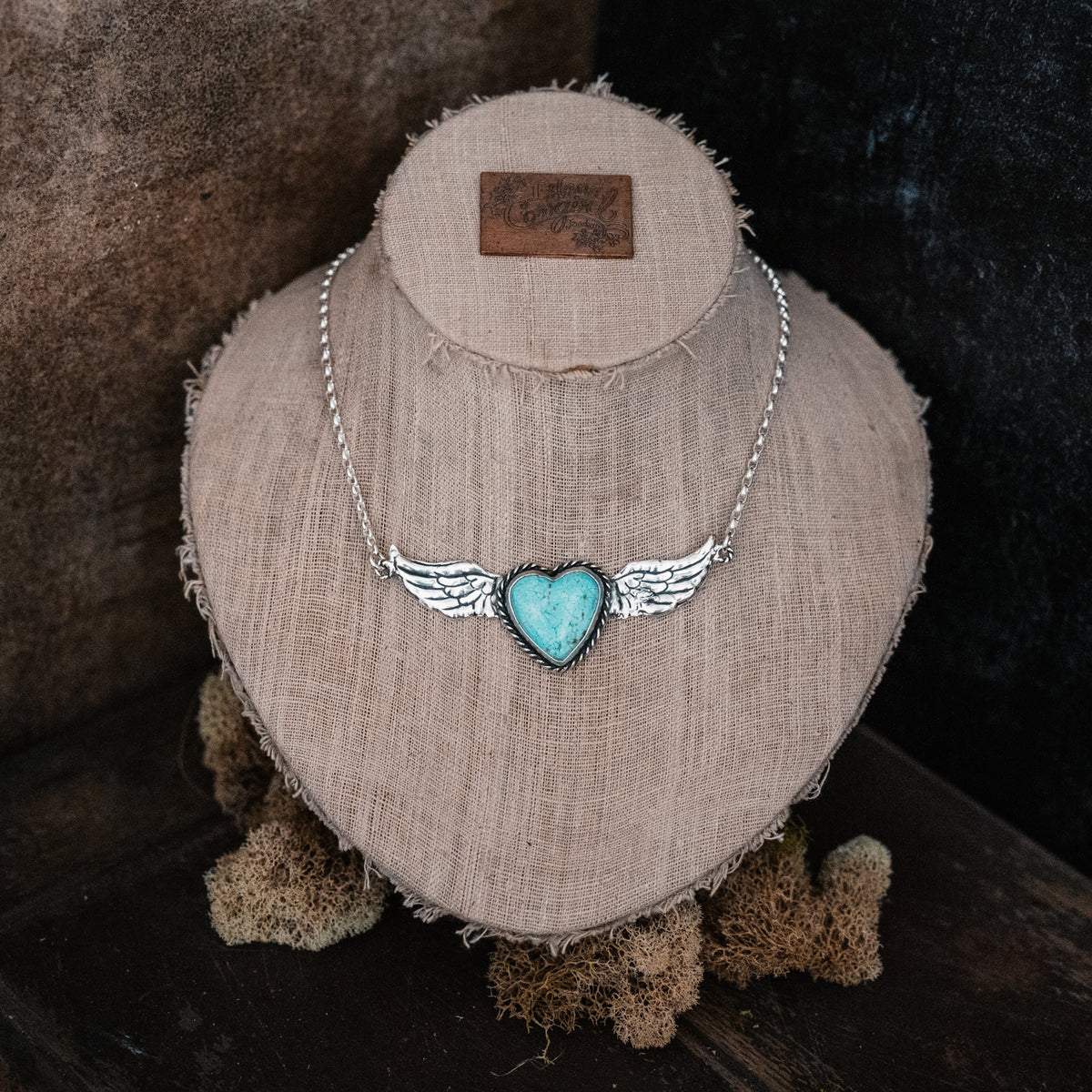 This Soul Has Wings Turquoise Necklace