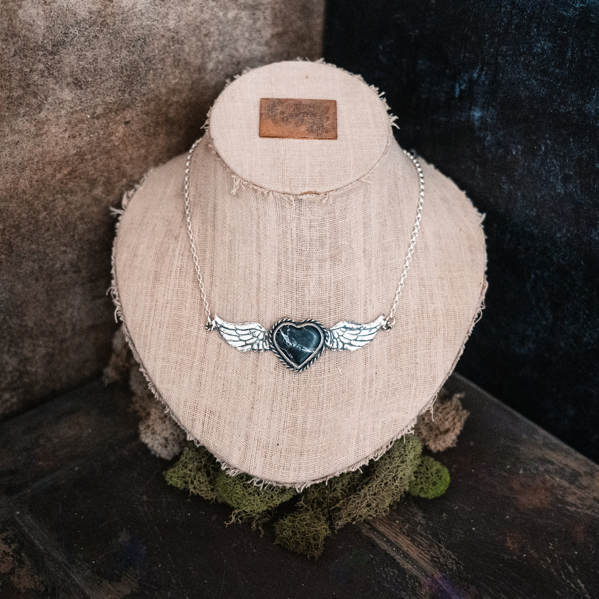 This Soul Has Wings White Buffalo Necklace