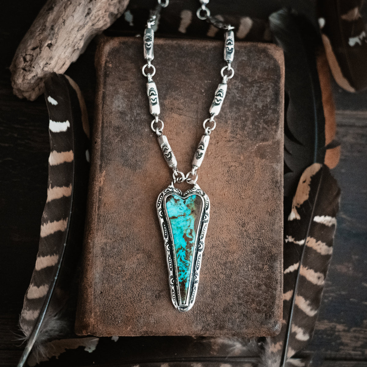 Tranquil Spirit Ceremonial Kingman Turquoise Necklace