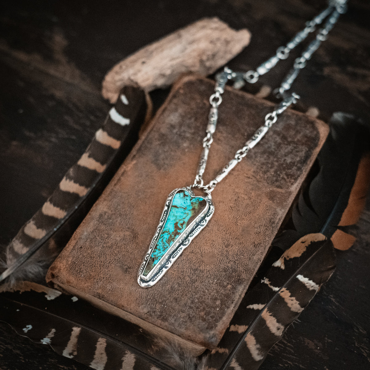 Tranquil Spirit Ceremonial Kingman Turquoise Necklace