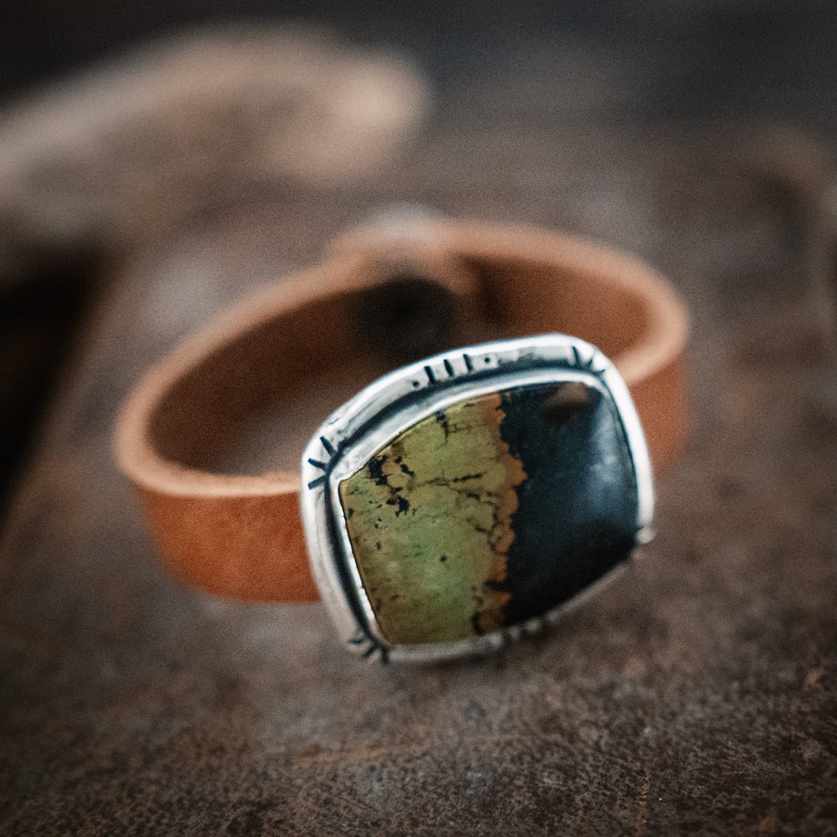 Traveler Black Jack Turquoise Bracelet