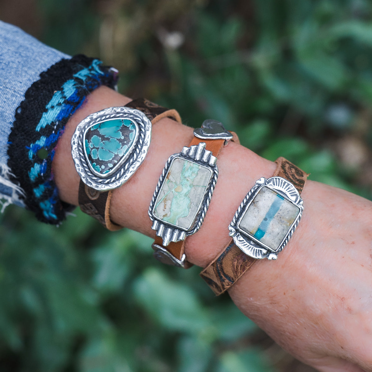 Traveler Ribbon Turquoise Bracelet