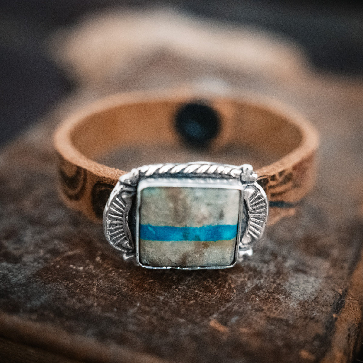 Traveler Ribbon Turquoise Bracelet