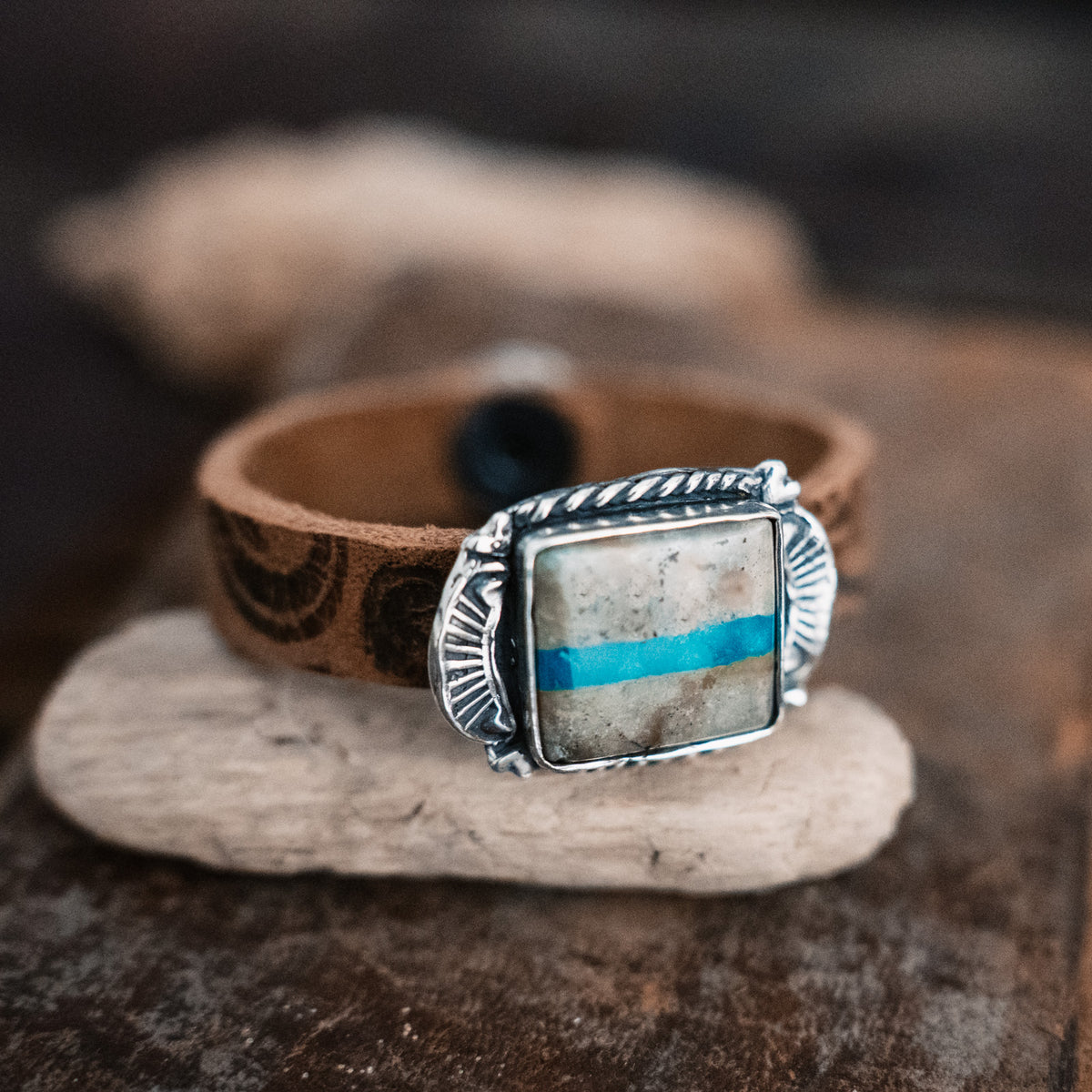 Traveler Ribbon Turquoise Bracelet