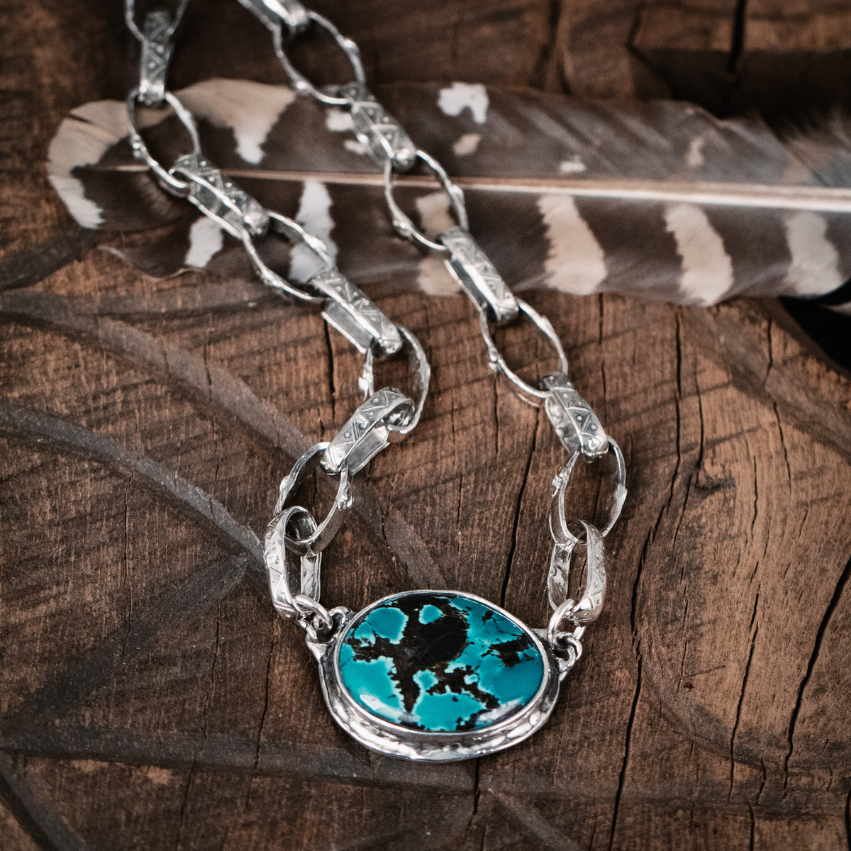 Treasure Life  Necklace- Cloud Mountain Turquoise
