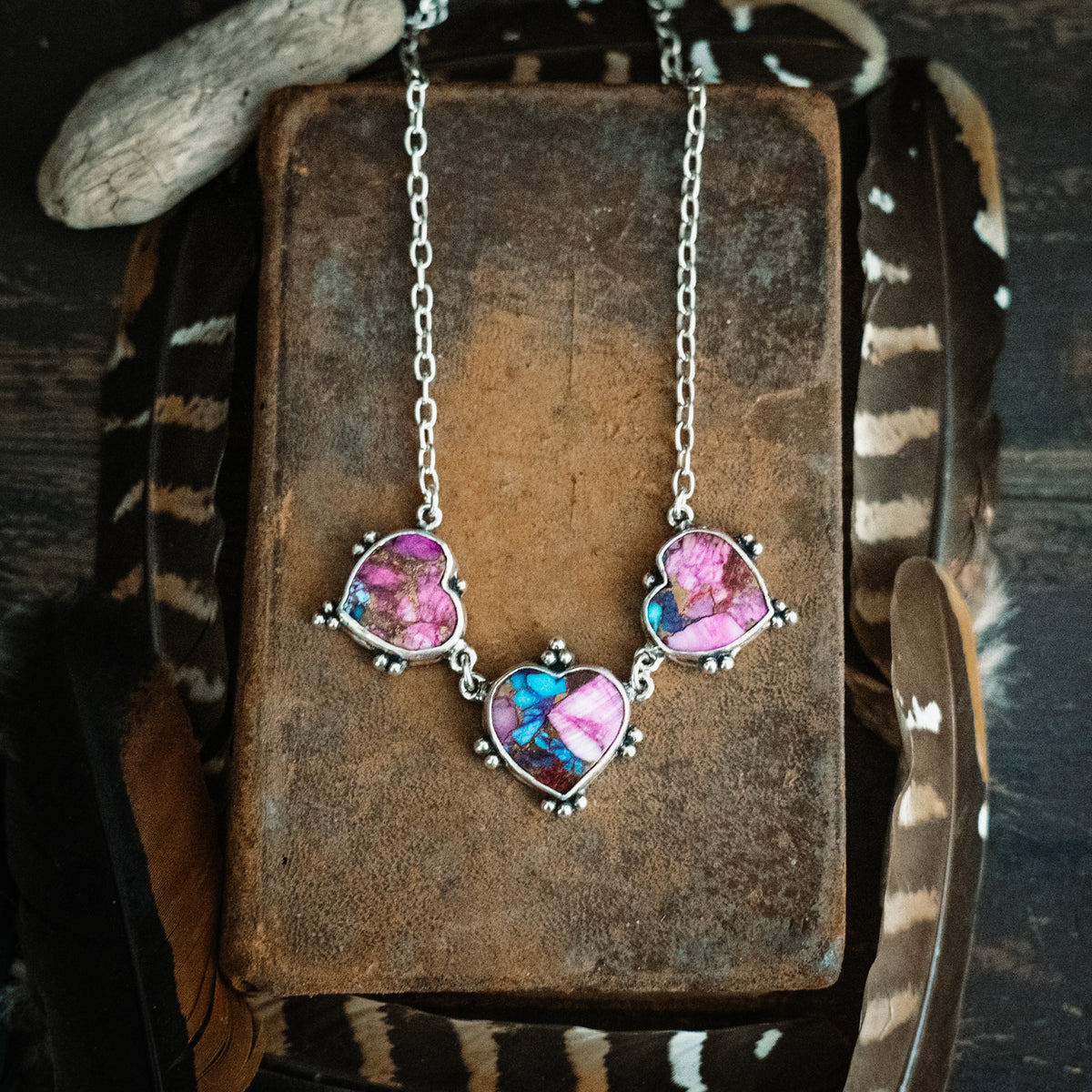 Trinity Confetti Turquoise Necklace
