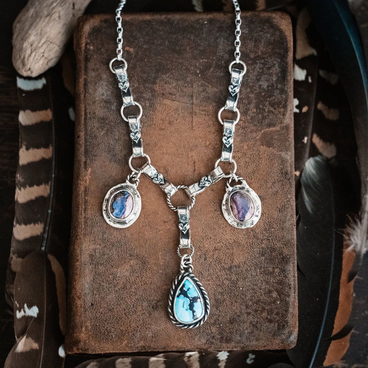 Trinity Opal Turquoise Necklace