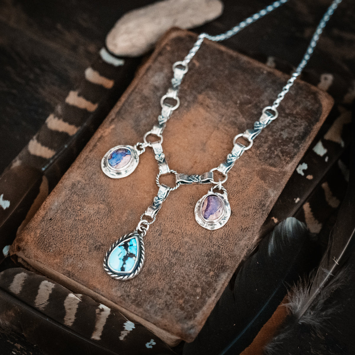 Trinity Opal Turquoise Necklace