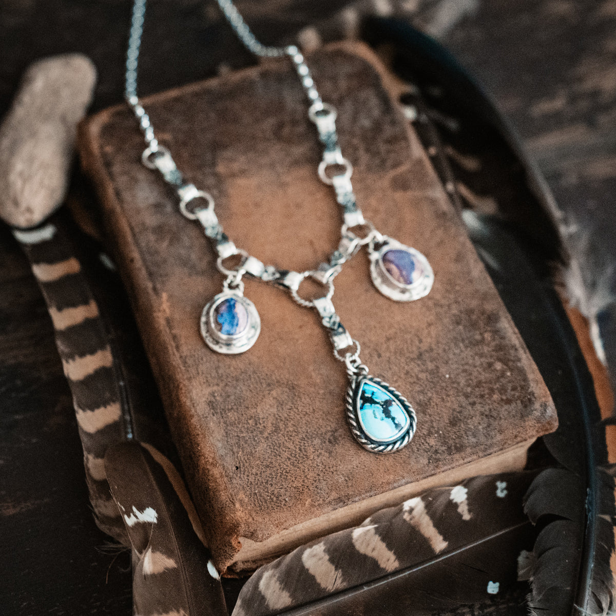 Trinity Opal Turquoise Necklace