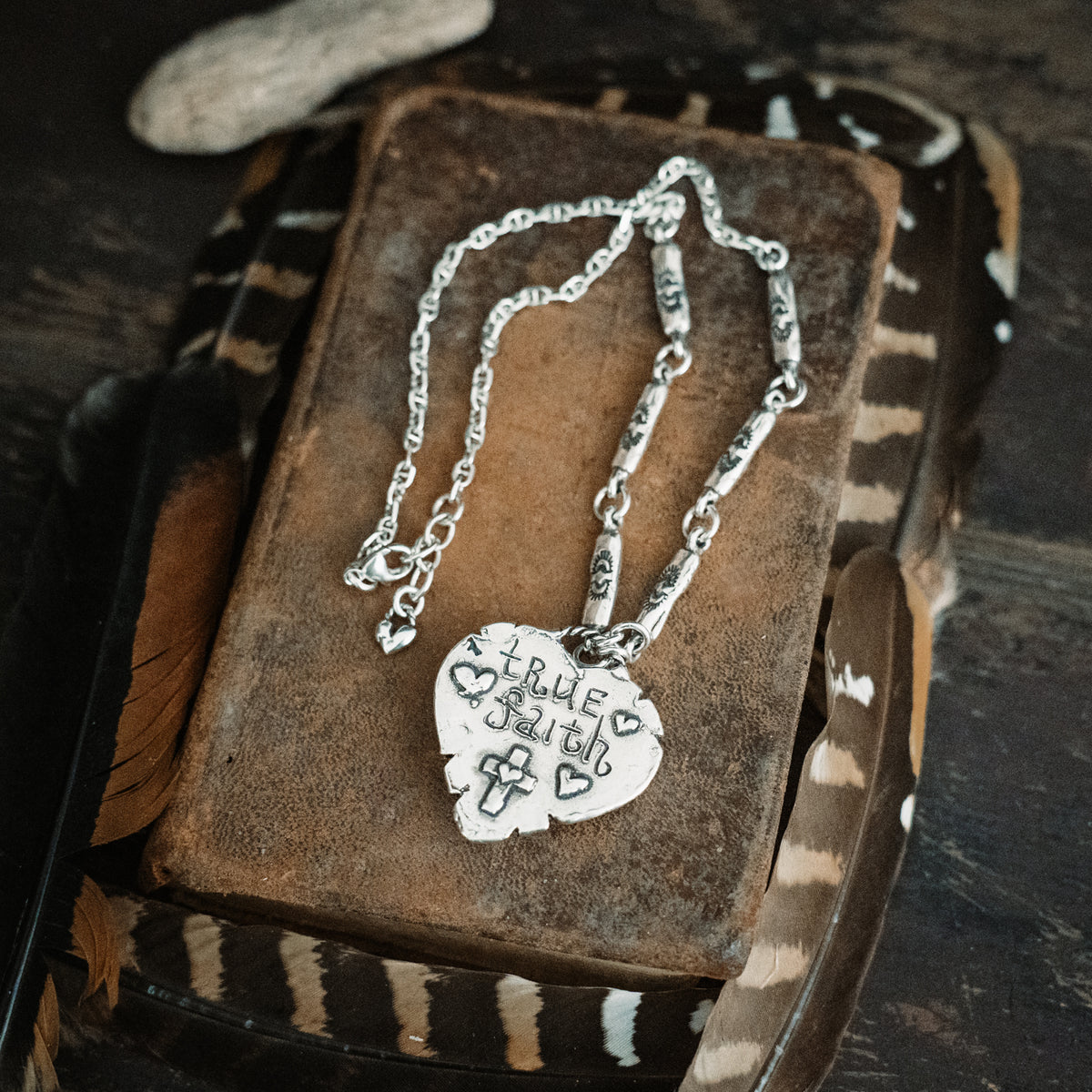True Faith Heart Turquoise Necklace