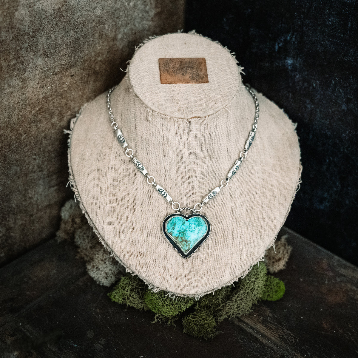 True Faith Heart Turquoise Necklace