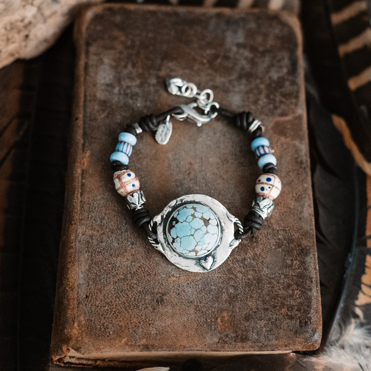 New Beginnings African Trade Bead Turquoise Bracelet