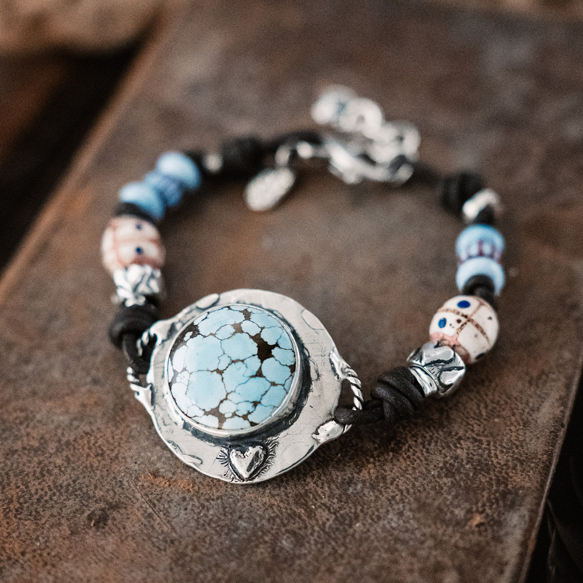 New Beginnings African Trade Bead Turquoise Bracelet