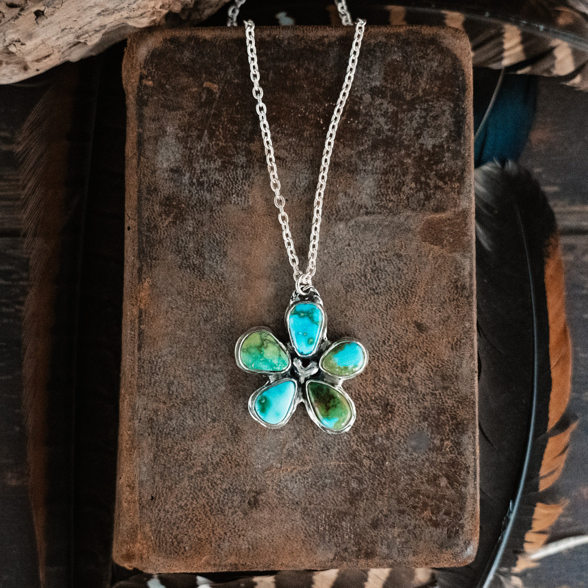 Sonoran Gold Turquoise Bloom Necklace