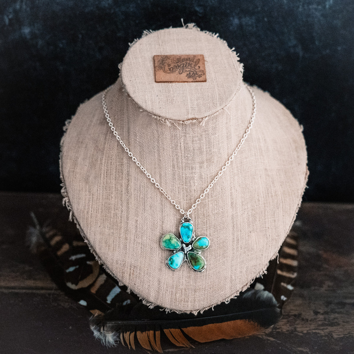 Sonoran Gold Turquoise Bloom Necklace