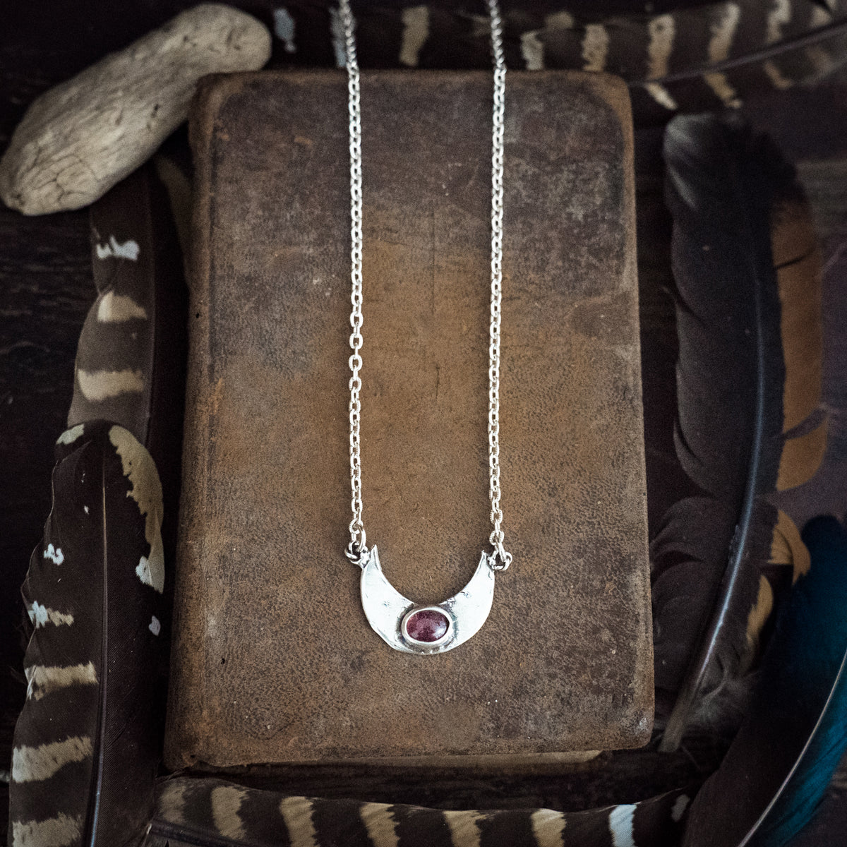 Under a Pink Moon Tourmaline Necklace