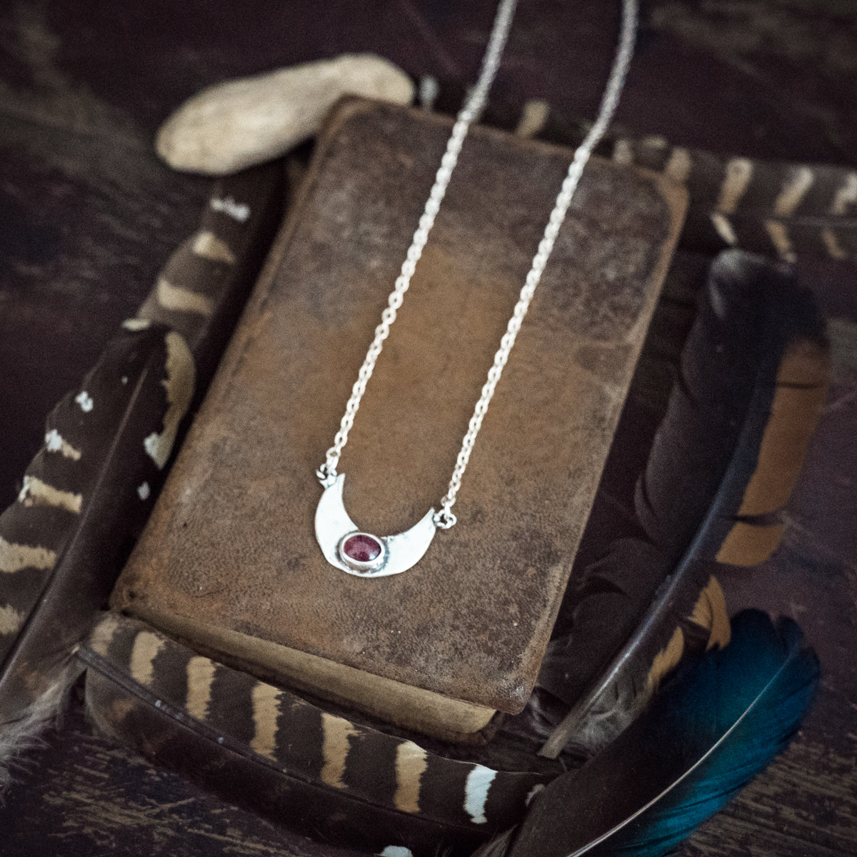 Under a Pink Moon Tourmaline Necklace