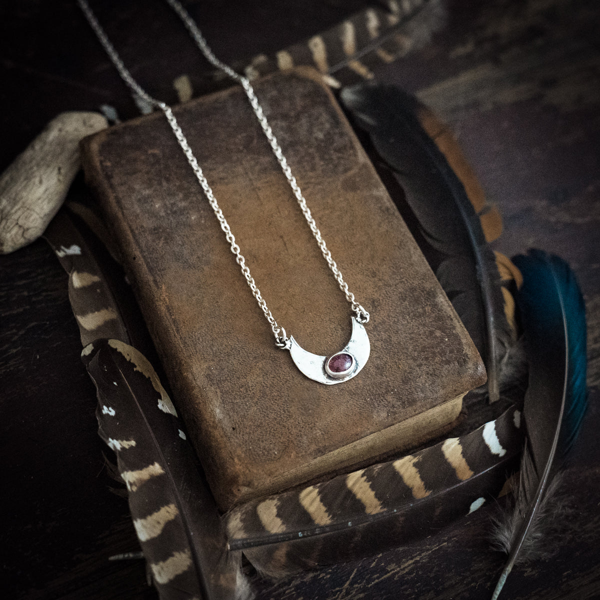 Under a Pink Moon Tourmaline Necklace