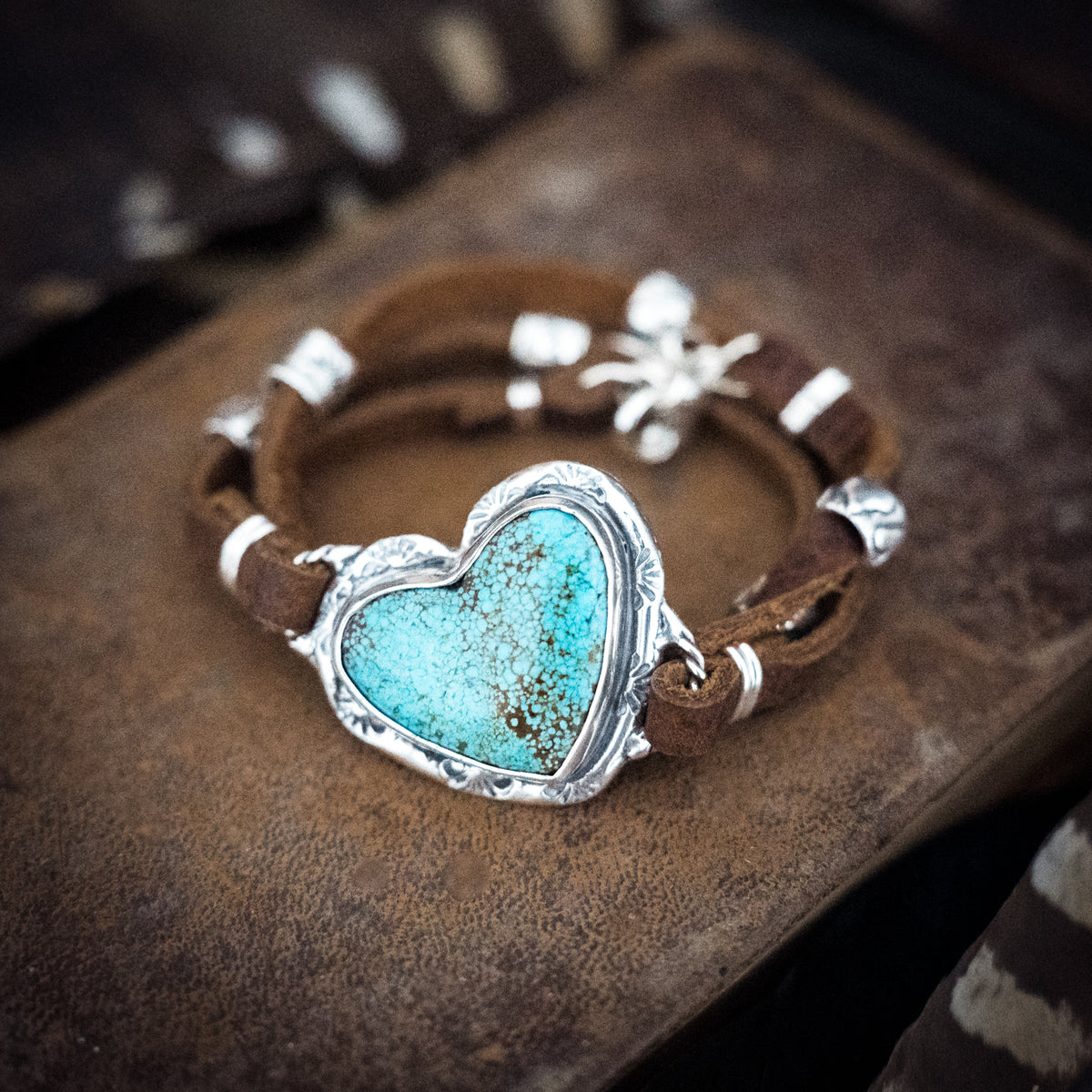 Untamed Heart Turquoise Wrap Bracelet