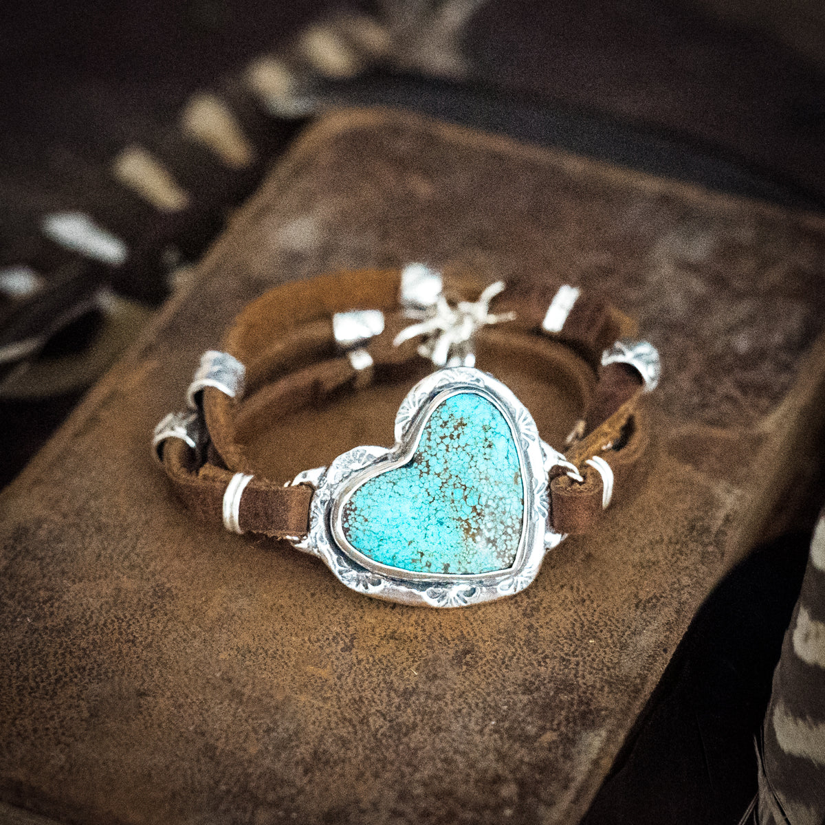 Untamed Heart Turquoise Wrap Bracelet
