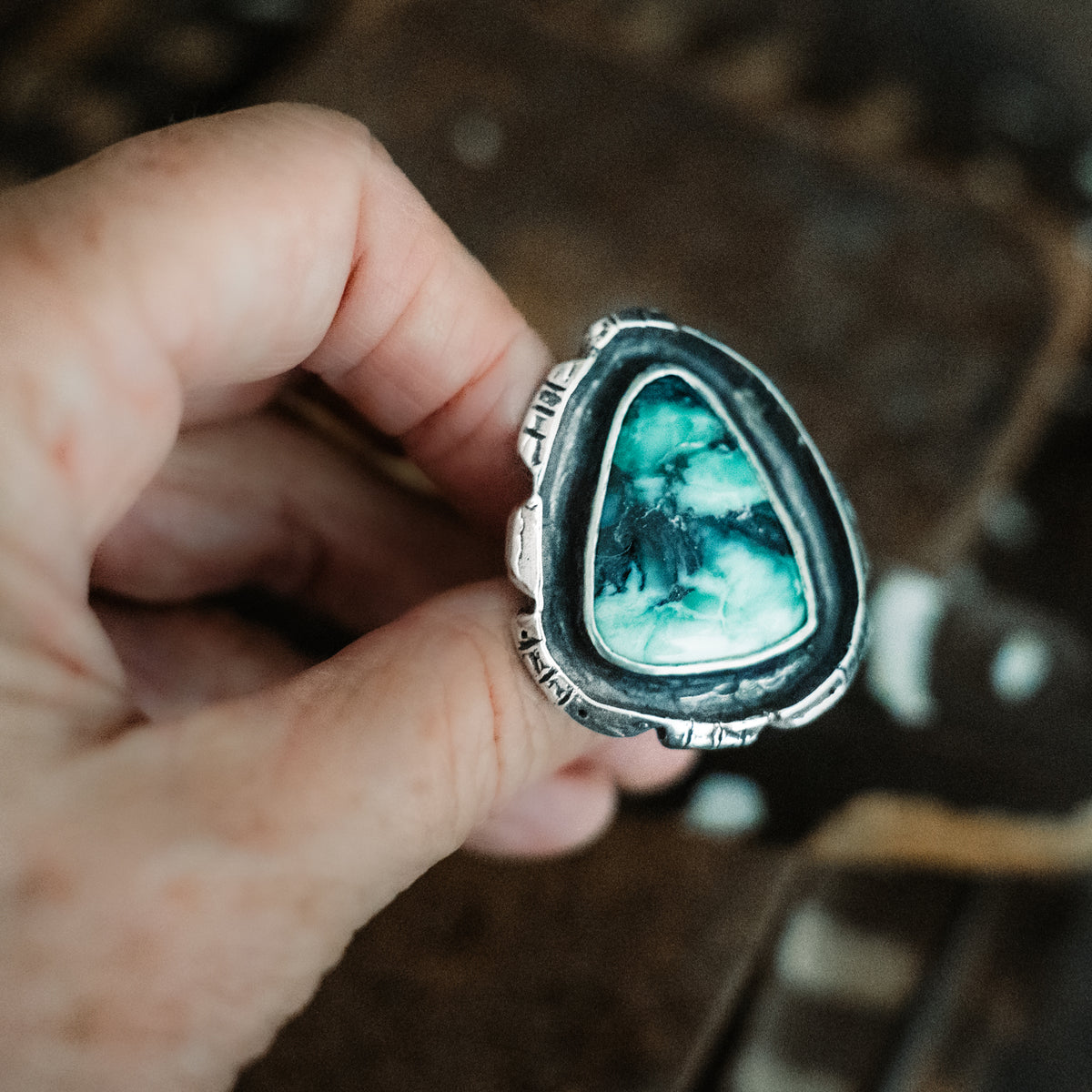 Variscite Warrior Ring- adjusted to your size