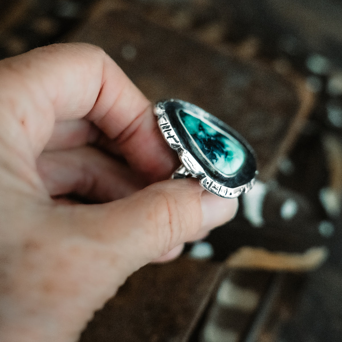 Variscite Warrior Ring- adjusted to your size