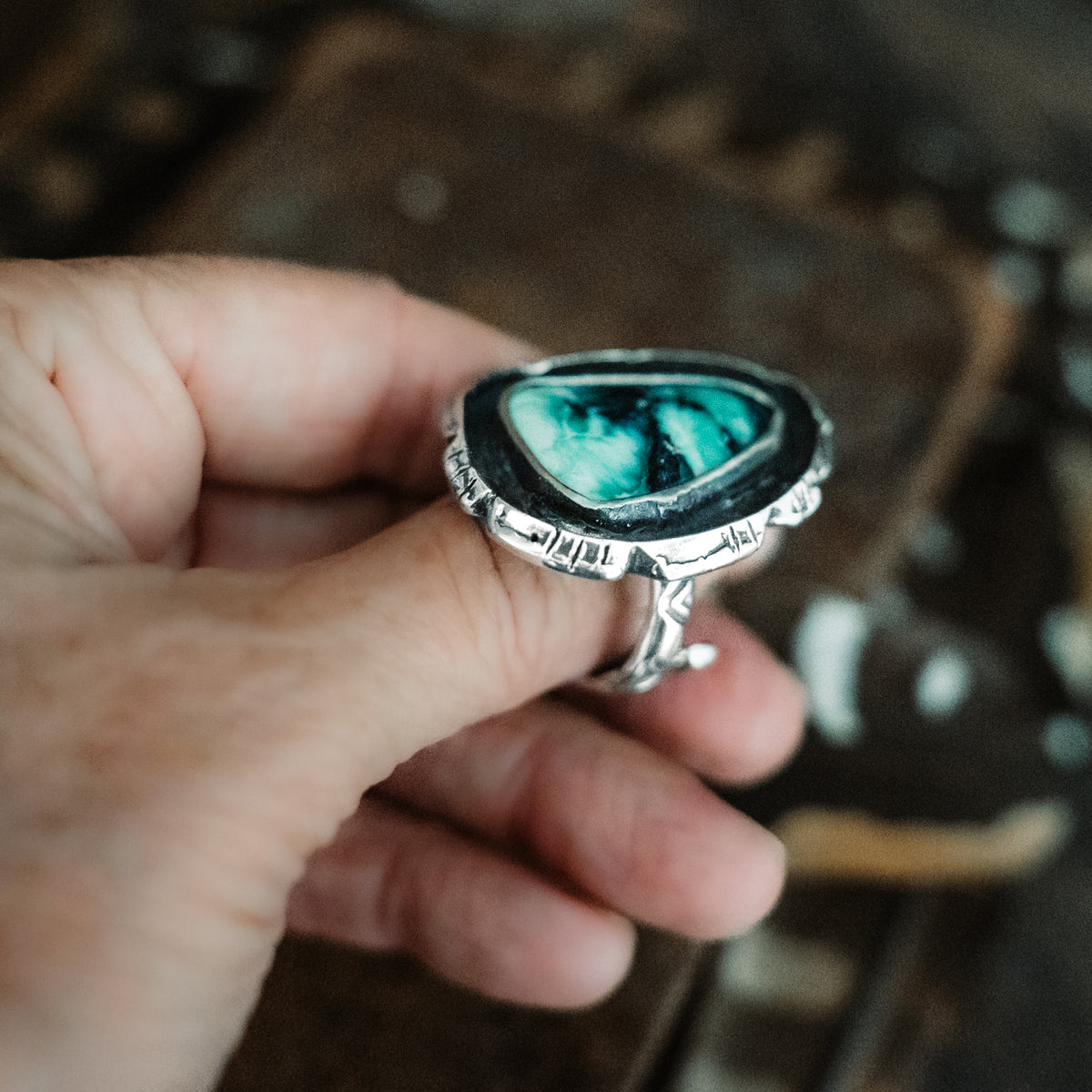 Variscite Warrior Ring- adjusted to your size