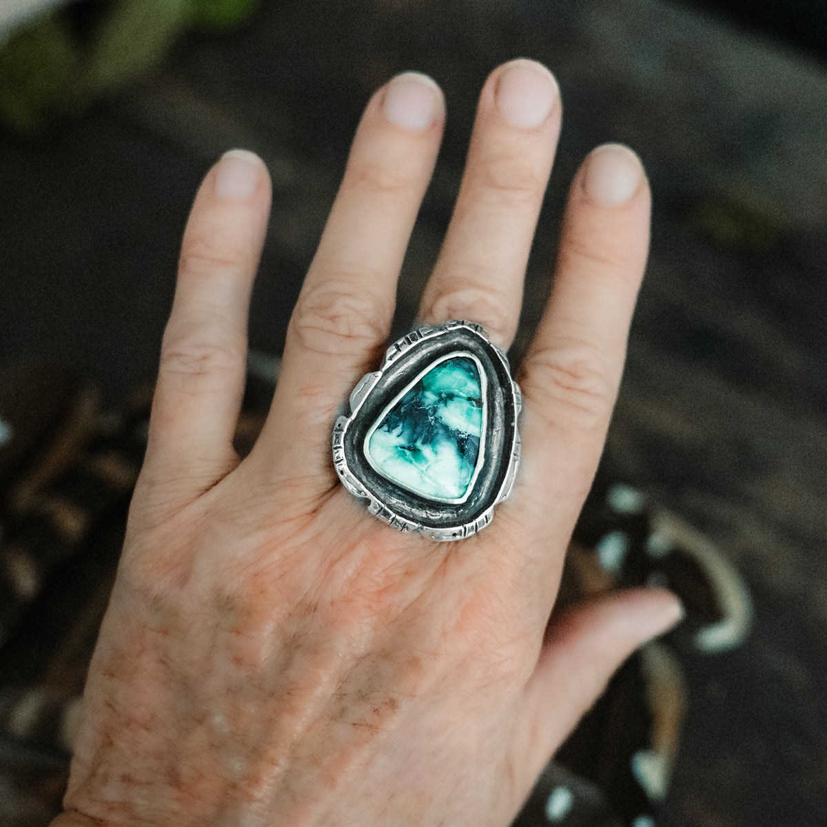 Variscite Warrior Ring- adjusted to your size