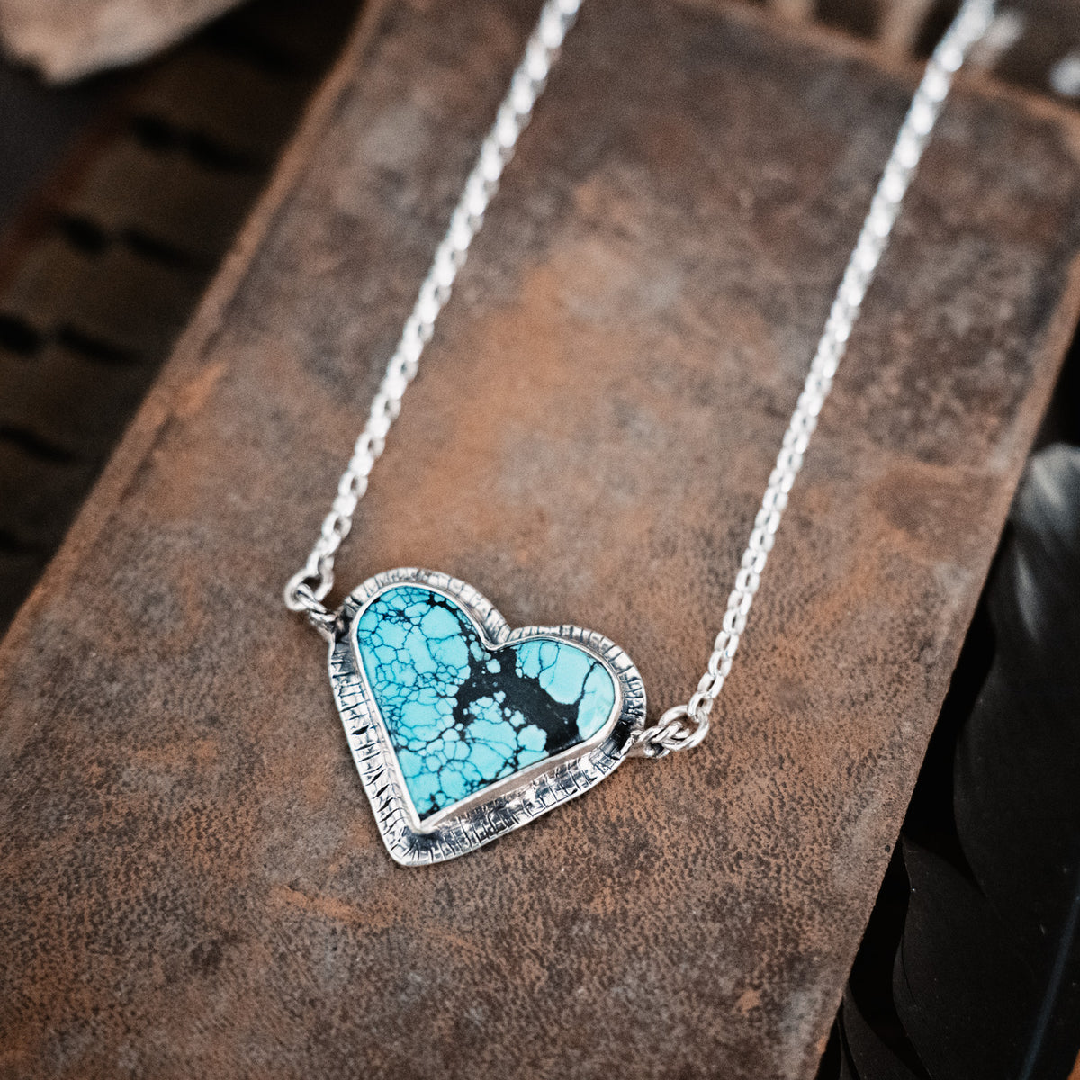 Warrior Heart Turquoise Necklace