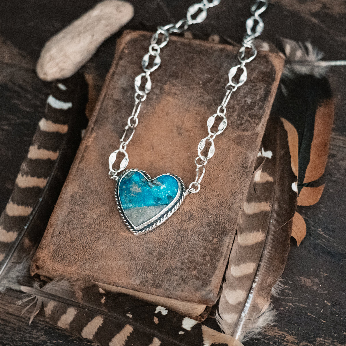 Warrior Heart Morenci Turquoise Necklace