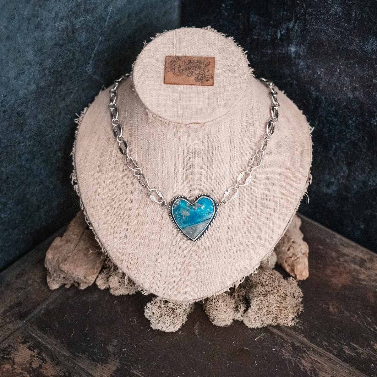 Warrior Heart Morenci Turquoise Necklace