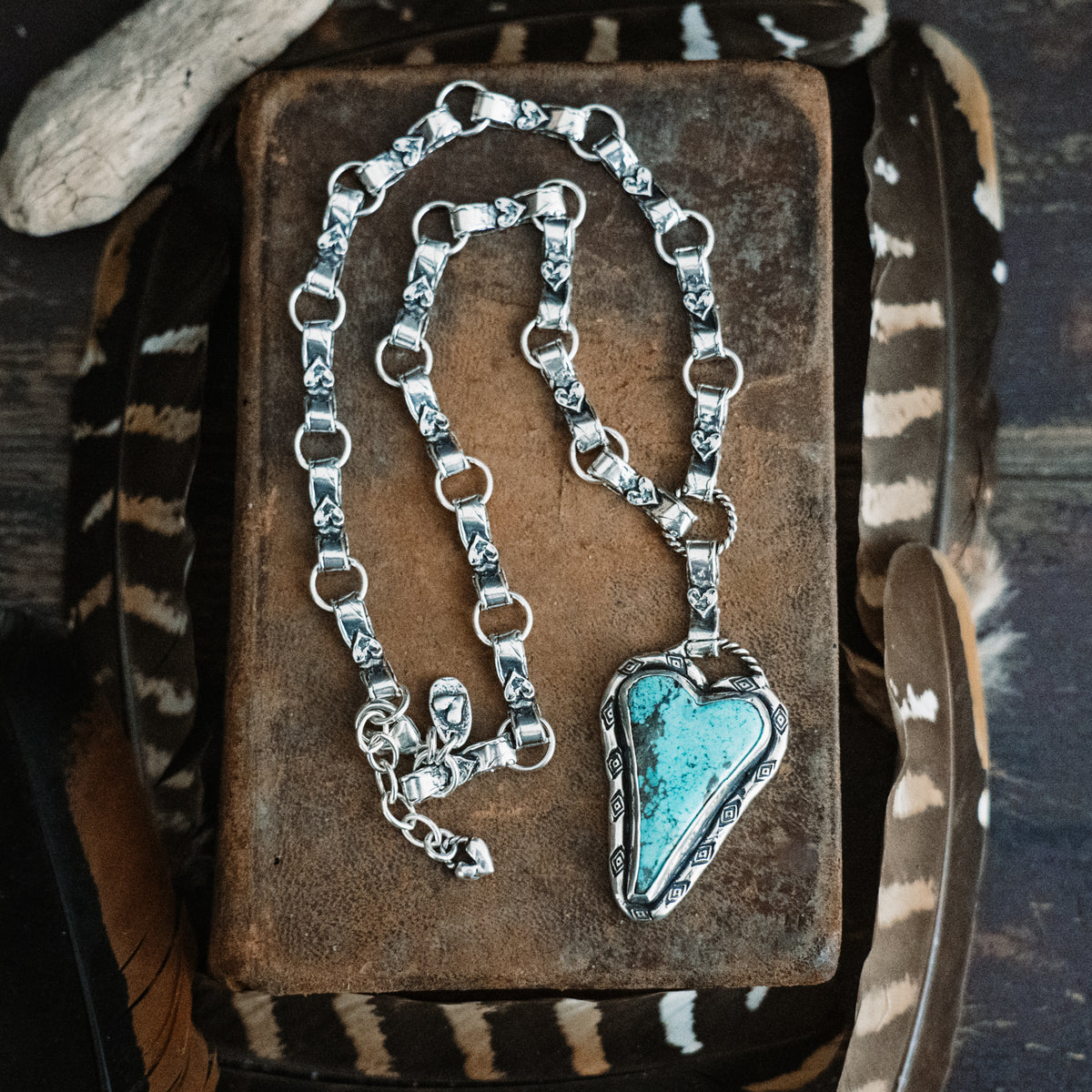 Warrior Heart Turquoise Necklace