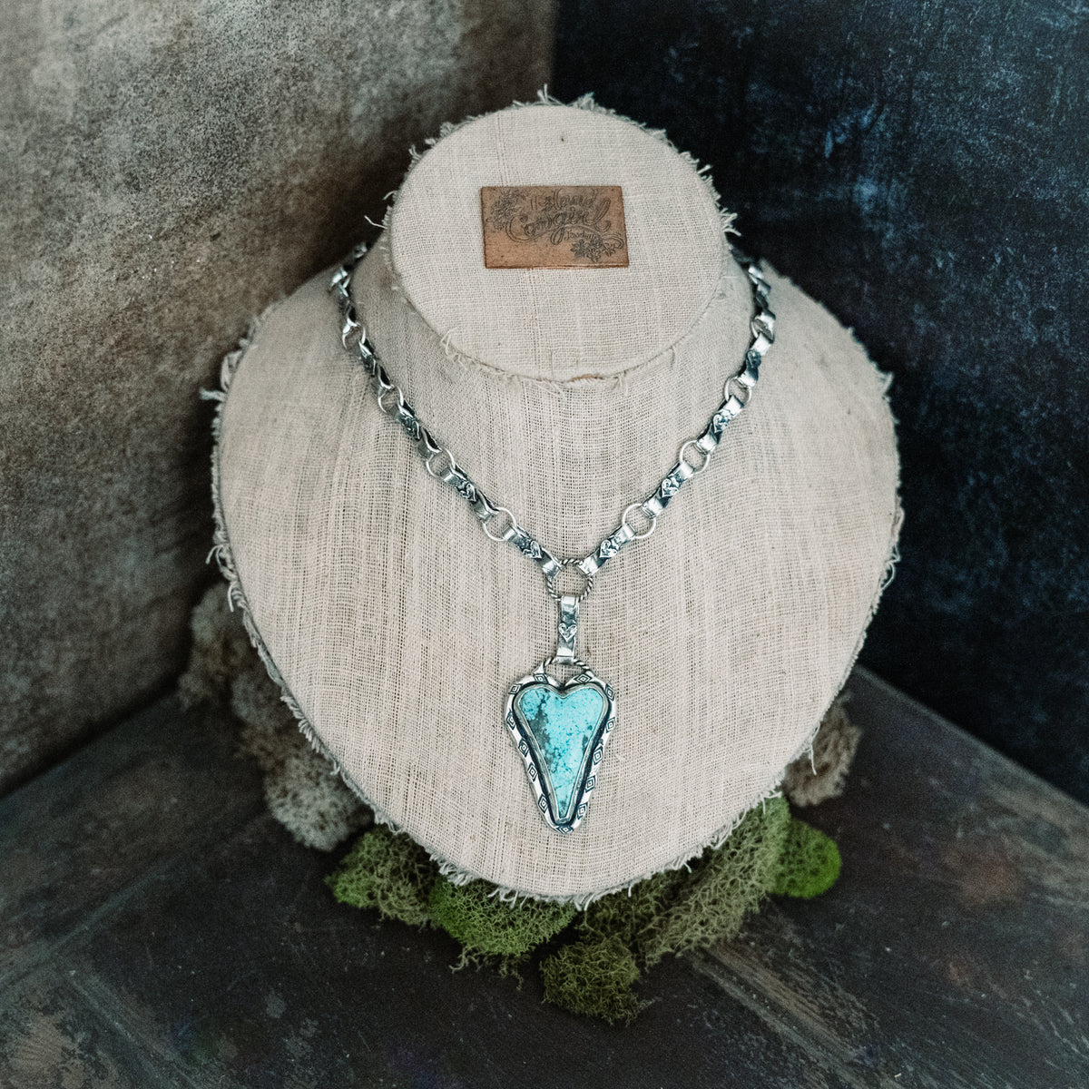 Warrior Heart Turquoise Necklace