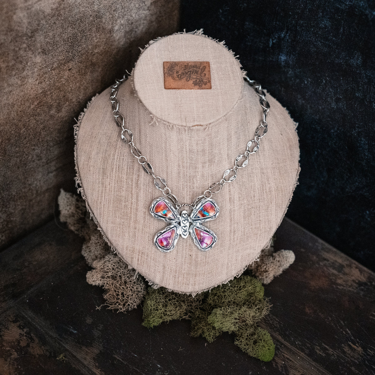 Fly High Butterfly Confetti Necklace