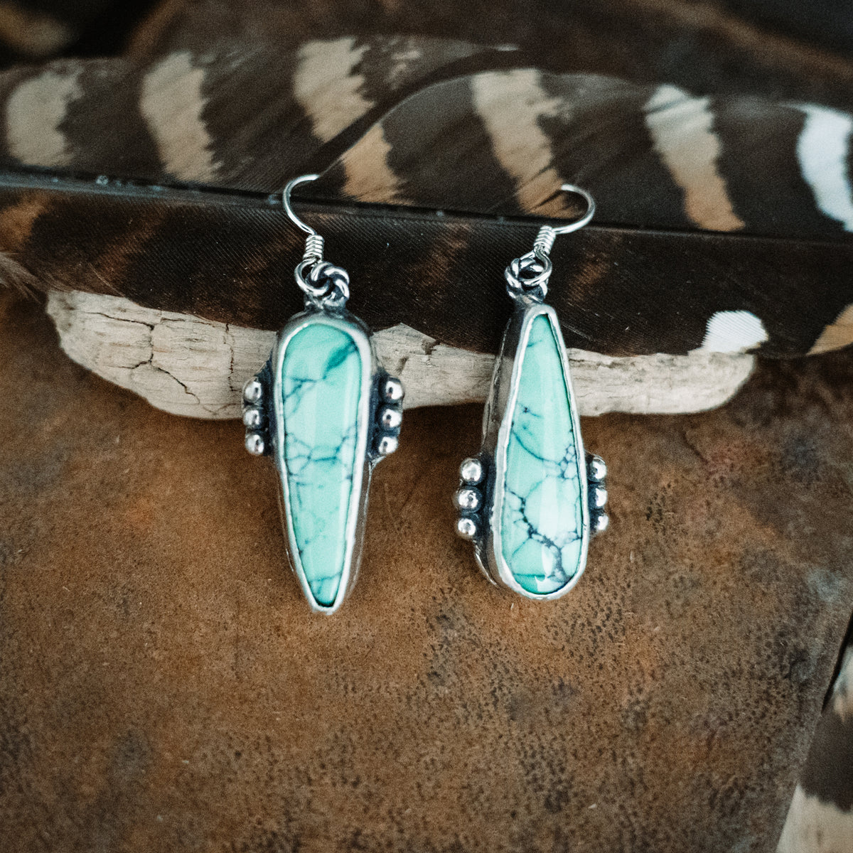 Whispering Wind Turquoise Earrings