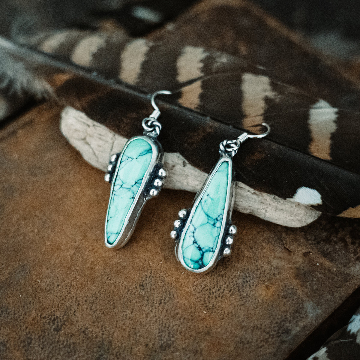 Whispering Wind Turquoise Earrings