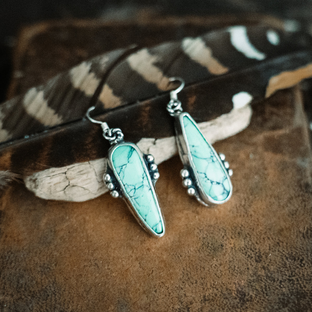 Whispering Wind Turquoise Earrings