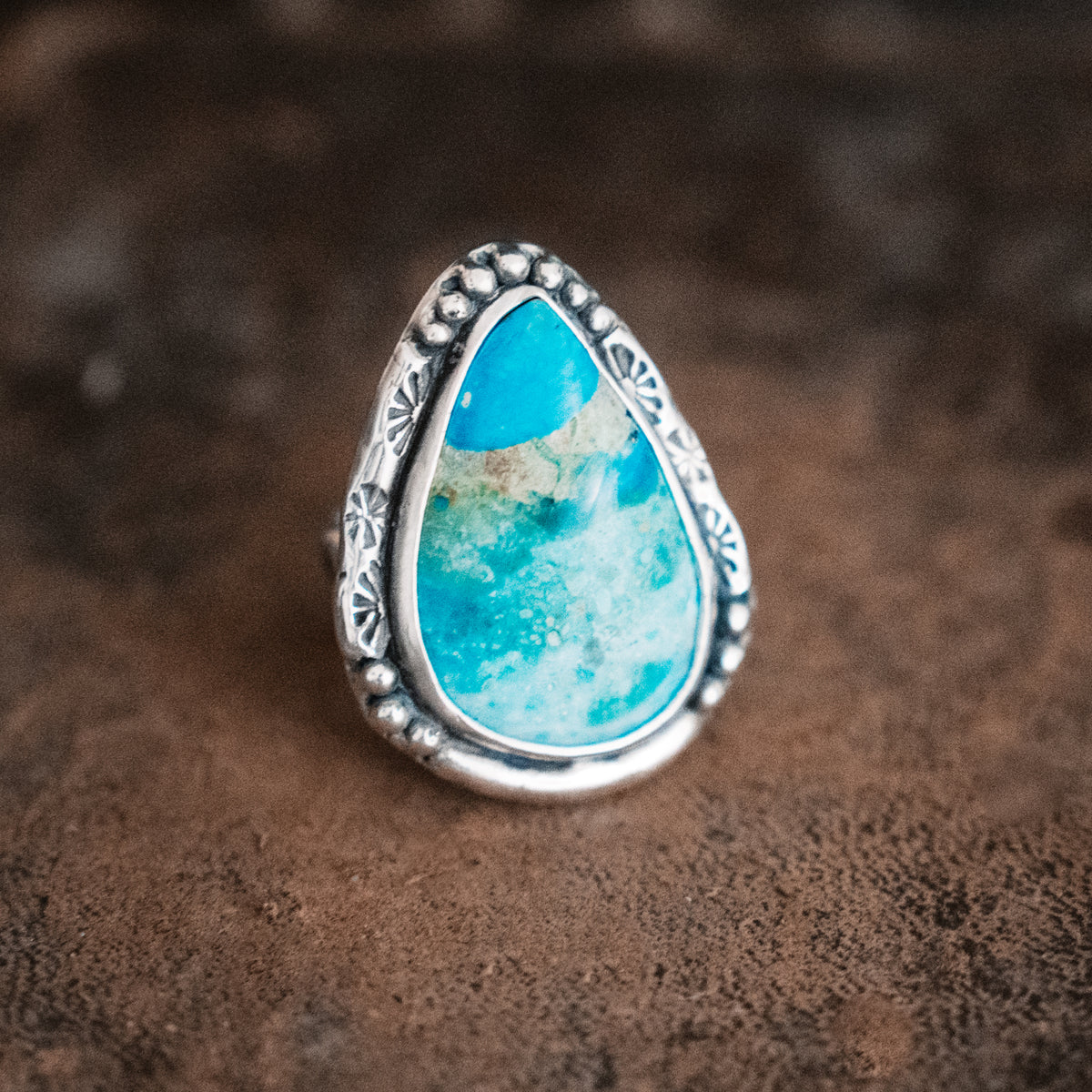 Wild River Peruvian Opal Ring- adjusted to your size