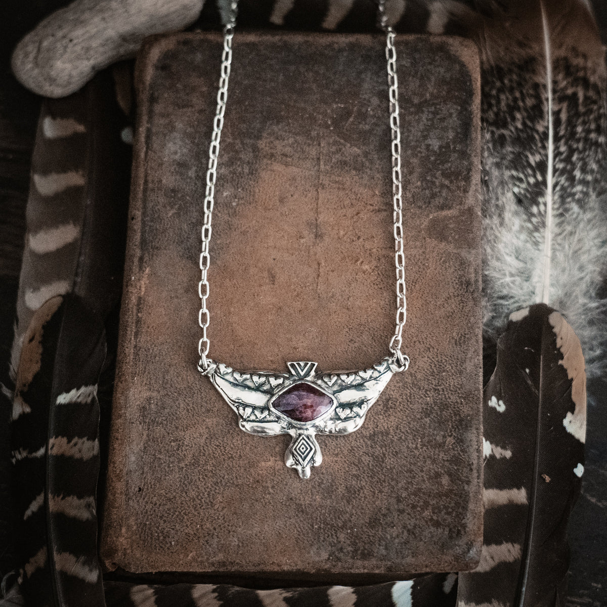 Wind Spirit Pink Tourmaline Necklace