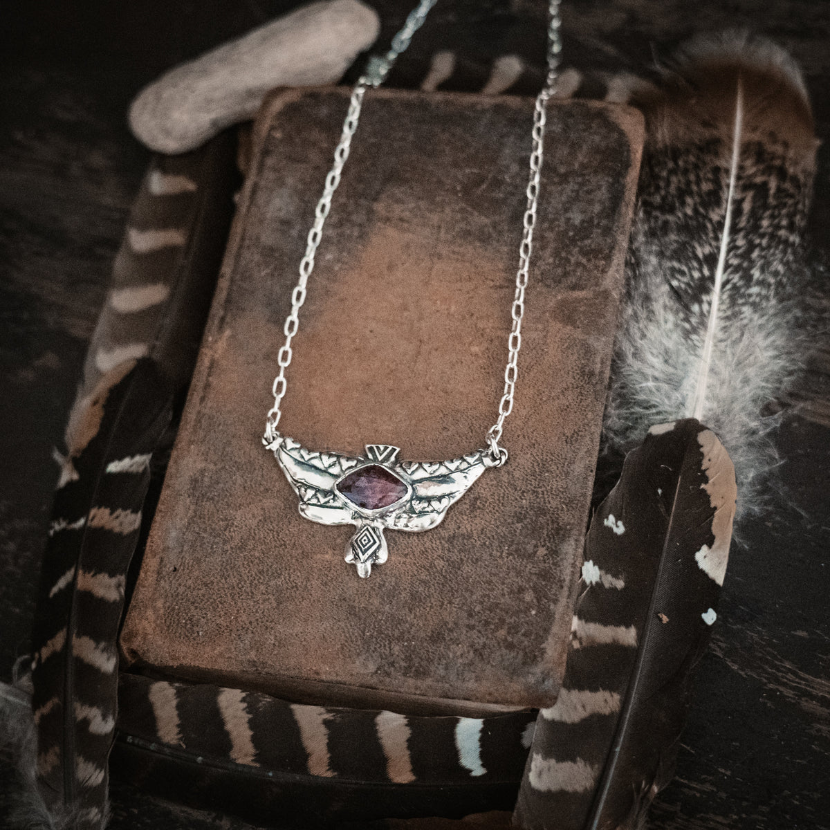 Wind Spirit Pink Tourmaline Necklace