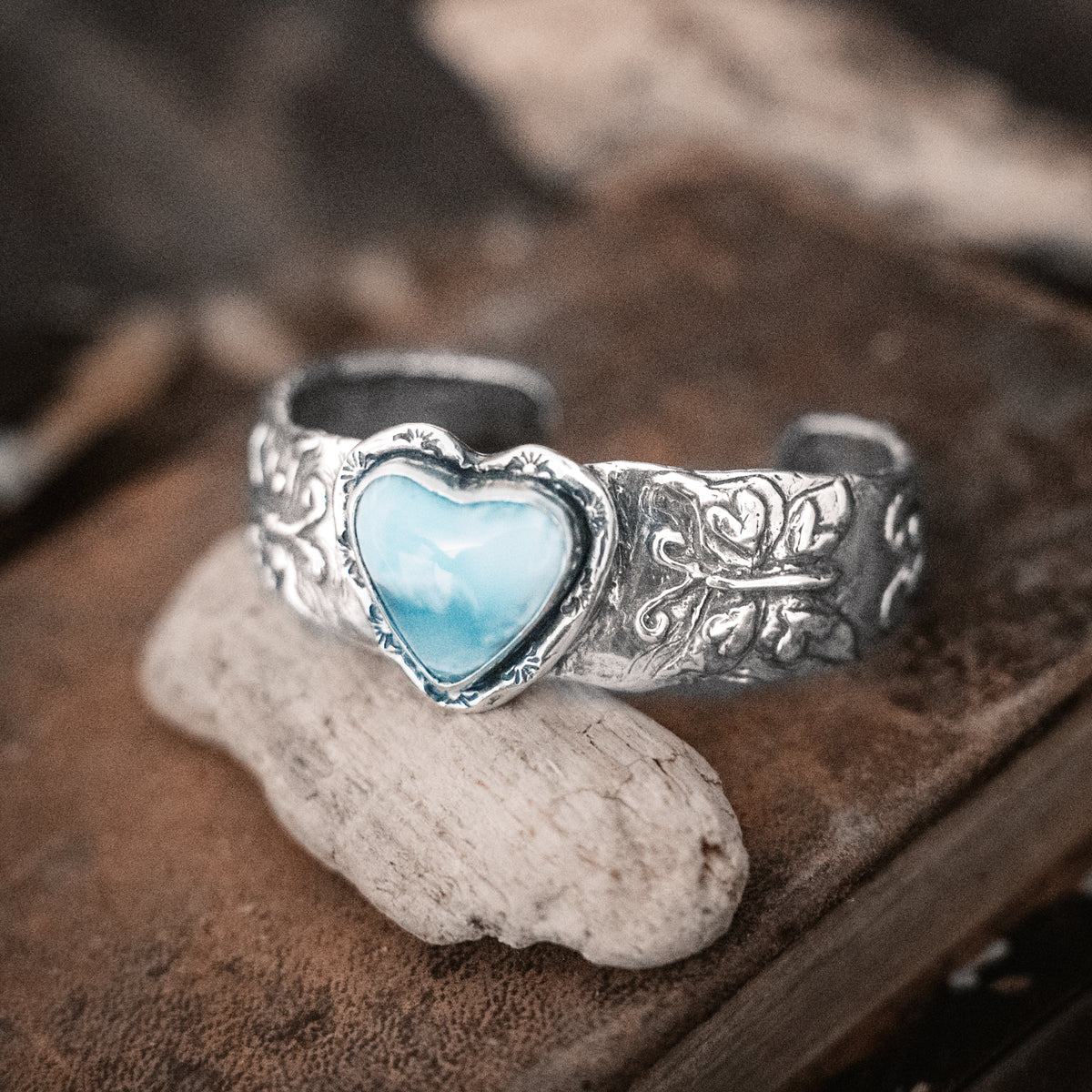 Wings to Fly Larimar Cuff