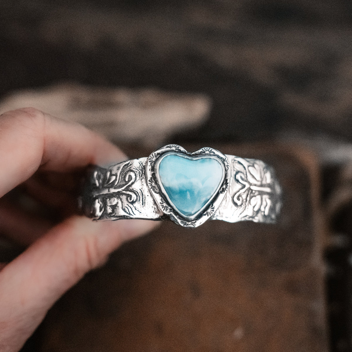 Wings to Fly Larimar Cuff