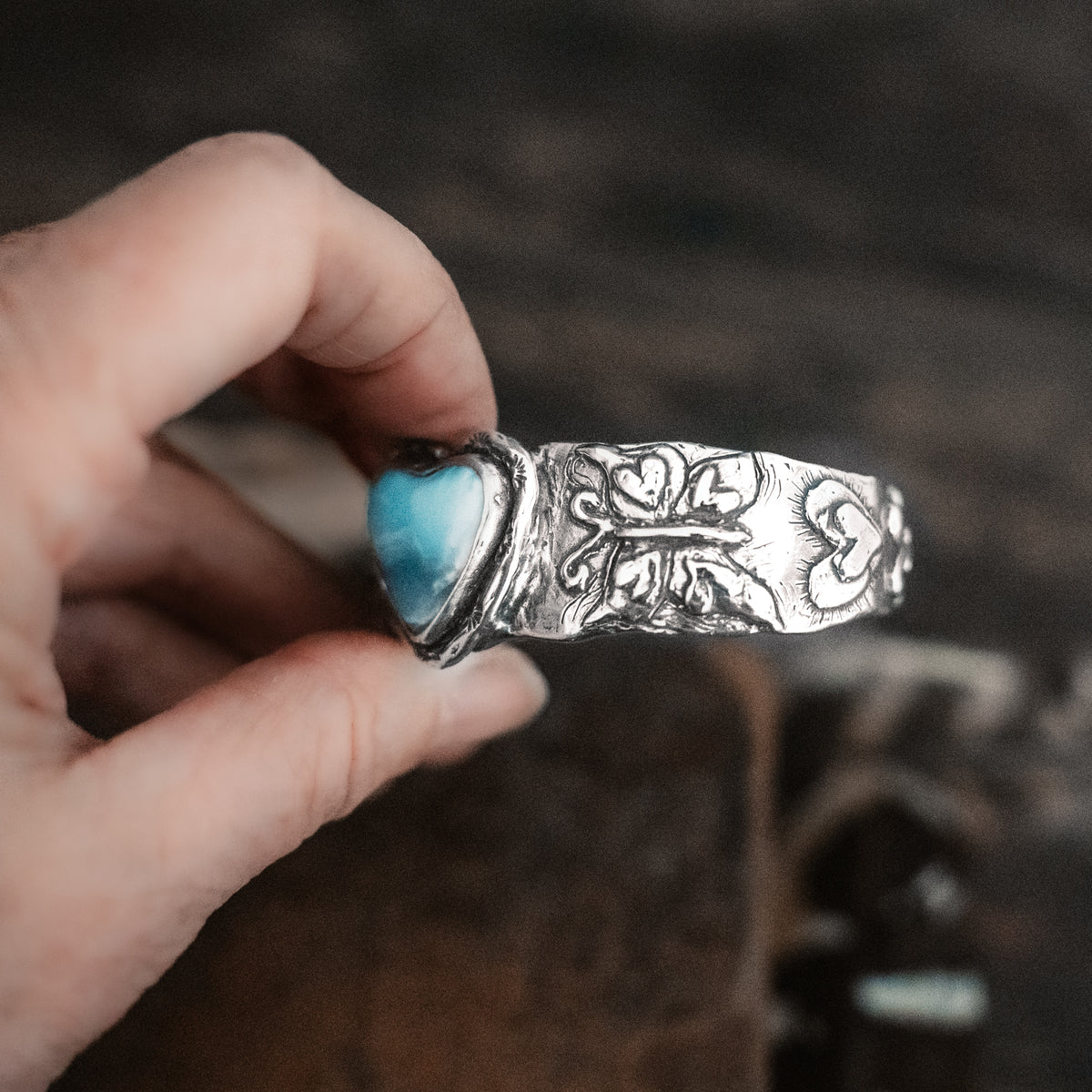 Wings to Fly Larimar Cuff