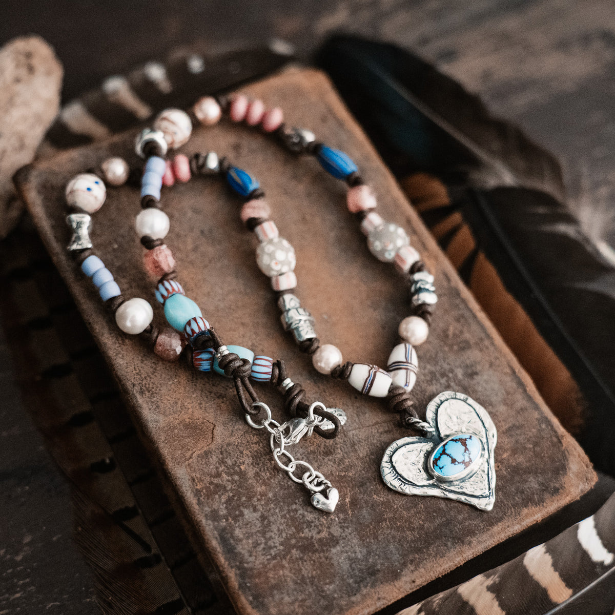 Brave Heart Woodstock Turquoise Necklace