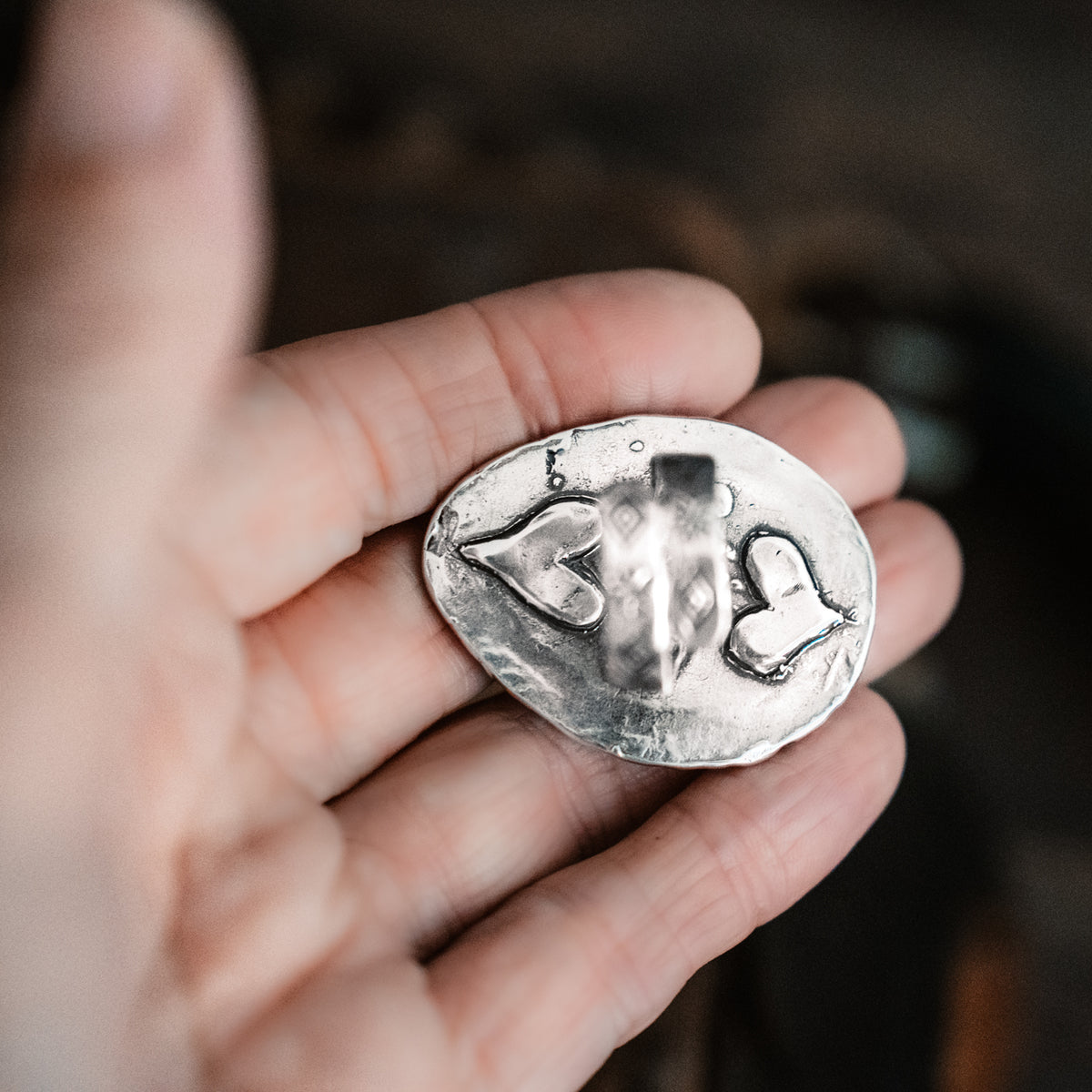 Yin Yang White Buffalo Ring - adjusted to your size