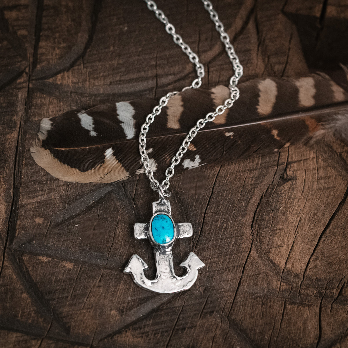 Anchor Turquoise Necklace