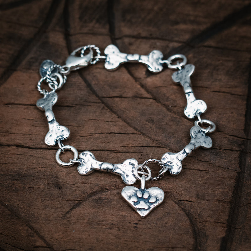 Best Friend Bracelet | Dog Paw Charm | Dog Bone Bracelet - Island Cowgirl