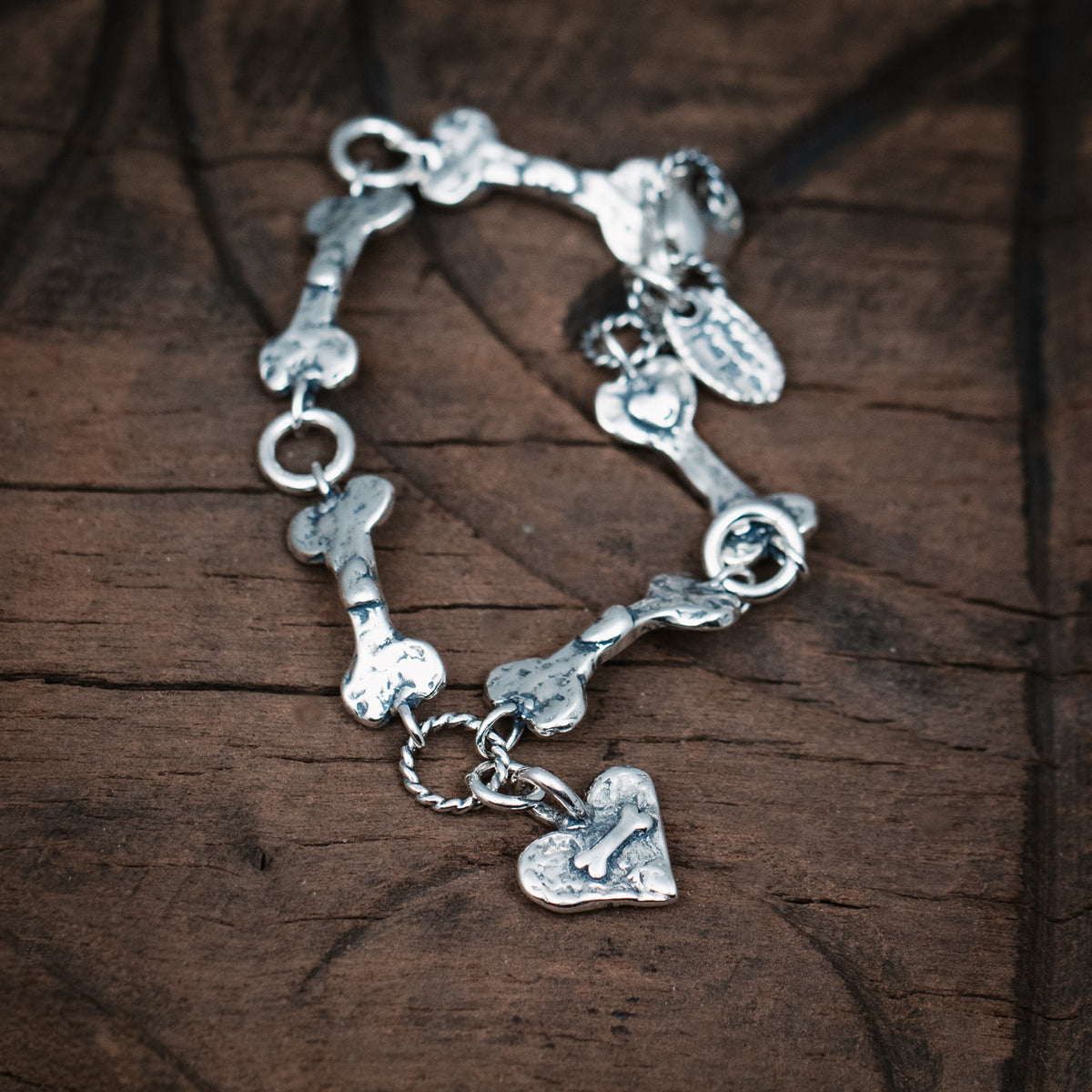 dog bone charm bracelet