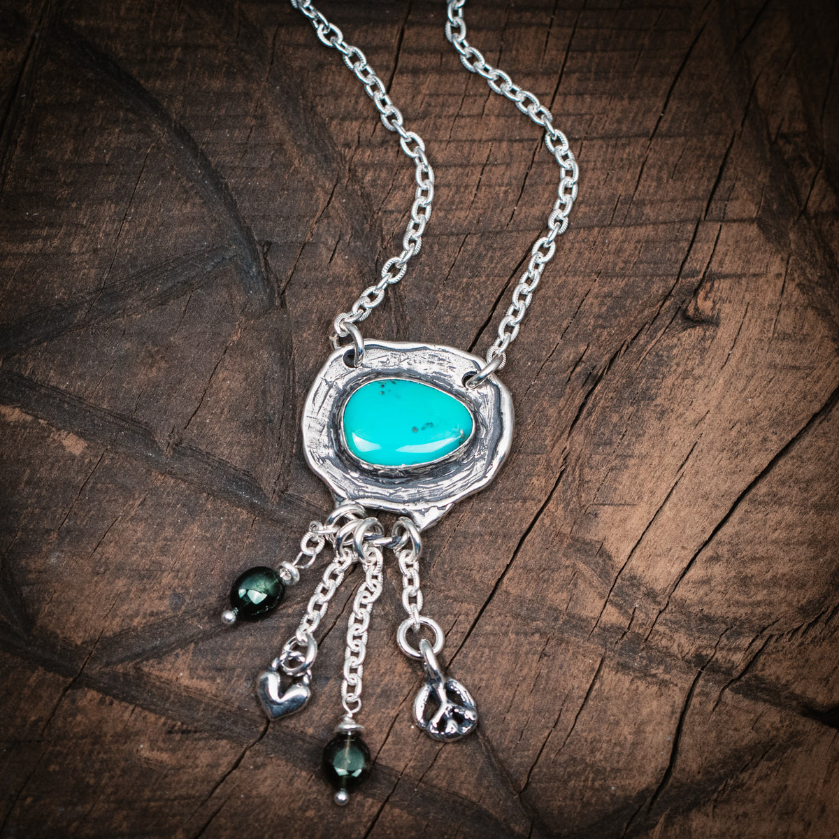 Brave Heart Turquoise Talisman Necklace